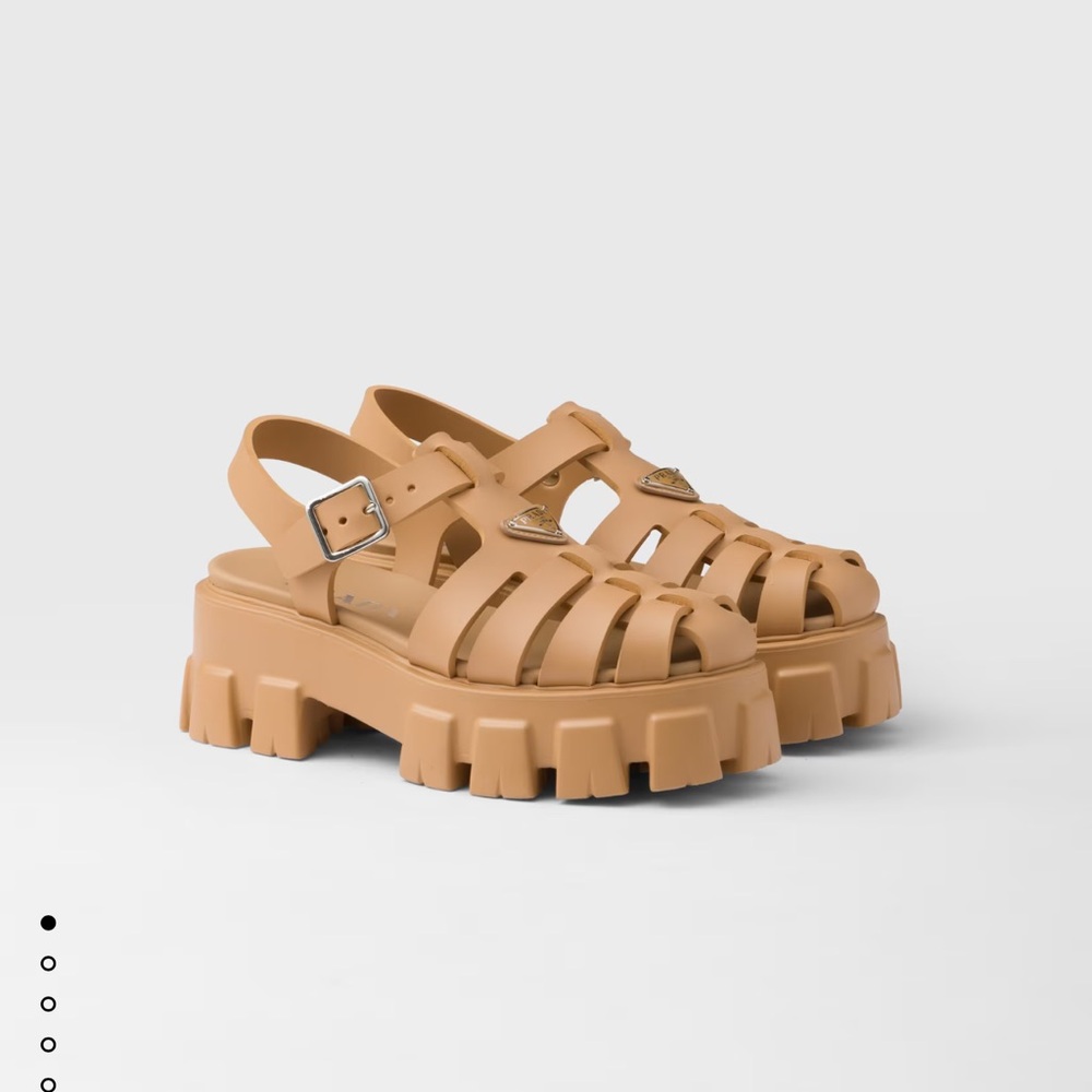 Prada Rubber Monolith Sandal